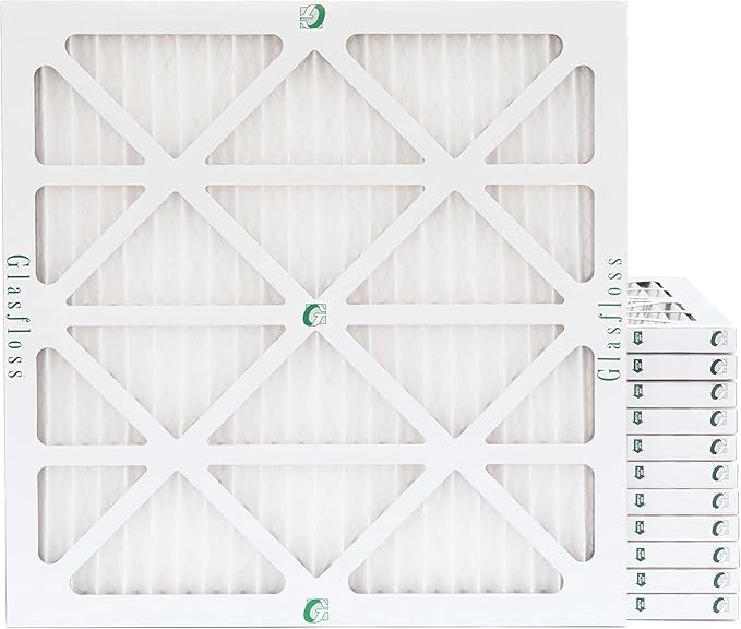 Glasfloss ZL 14x14x1 MERV 13 (FPR 10) Air Filters for AC and Furnace. Case of 12. Actual Size: 13-1/2 x 13-1/2 x 7/8