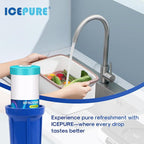 ICEPURE 5 Micron 20" x 4.5" RFN20BB Whole House Iron & Manganese Reduce Water Filter Replacement for FM25B, RFFE20-BB, CFRFFE-20BB, 1 Pack