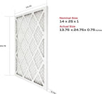 True Blue Allergen 14x25x1 Air Filter , MERV 11, 4 Count (Pack of 1)