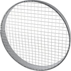 Repa Market Ø12 Inch Duct Cover – Galvanized Steel Round Duct Cap with Mesh Screen – HVAC Exhaust or Intake Vent – Exterior Pipe Air Outlet – Spiral Ventilation Ducting Metal End Plug