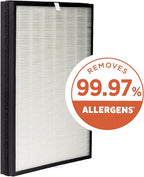 AprilAire RF09550A Allergy True HEPA Air Purifier Replacement Filter for AprilAire Room Air Purifier Model 9550, Captures Allergens & Odors, Ozone