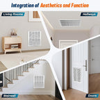 Fancat Return Air Filter Grille for 20x25 Ducts, Steel Air Vent Cover with Removable Door for 1" Filters | Fits Sidewall & Ceiling | Outer Size: 22 5/8" W x 27 5/8" H