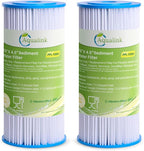 AQUALINK PPL10BB 10" x 4.5" Whole House Pleated Sediment Filter for Well Water, Replacement Cartridge for GE FXHSC, Culligan R50-BBSA, Pentek R50-BB, WFHDC3001, W50PEHD, GXWH40L, 2PACK
