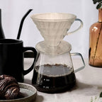 Coffee Filter Cup Dripper Cone for Home Kitchens Slow Brewed Maker with Comfortable Grip Portable Dripper