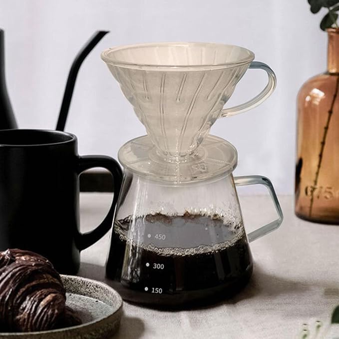 Coffee Filter Cup Dripper Cone for Home Kitchens Slow Brewed Maker with Comfortable Grip Portable Dripper