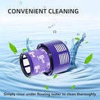 4 Pack Vacuum Filter Replacement Compatible with Dyson V10 Series Vacuum Cleaner, Cordless Vacuum Filter Accessories, Effective Cleaning, Home Cleaning Helper, 4 Rear-Filters (4)