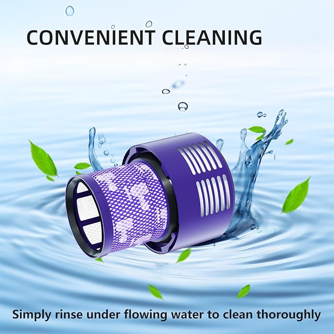 2 Pack Vacuum Filter Replacement Part Compatible with Dyson V10 Series Vacuum Cleaner, Cordless Vacuum Filter Accessories, Effective Cleaning, Home Cleaning Helper, 2 Rear-Filters (2)