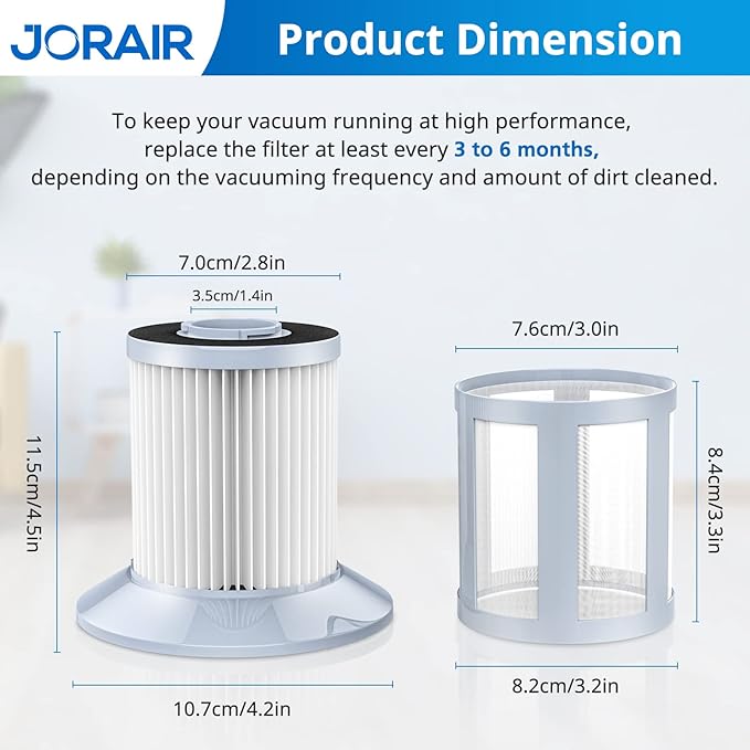 2156A Replacement Vacuum Filter Compatible with Bissell Zing 2156, 2156A, 2156E,1665, 16652, 1665W Zing Bagless Canister Vacuum Cleaner, Compare to Part 1613056, 4 Pack