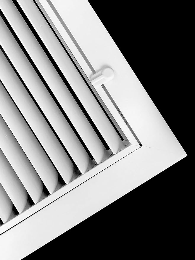 HVAC Premium 20" X 30" Aluminum Return Filter Grille for 1" Filter - Easy Airflow - Linear Bar Grilles [Outer Dimensions: 22.5"w X 32.5"h]
