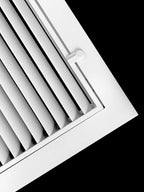 20" X 14" Aluminum Return Filter Grille for 1" Filter - Easy Airflow - Linear Bar Grilles [Outer Dimensions: 22.5w X 16.5h]
