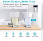 AQUA CREST LT1000PC ADQ747935 Refrigerator Water Filter and Air Filter, Replacement for LG® LT1000P®/PC/PCS, LMXS28626S, LFXS26973S, MDJ64844601, ADQ74793501, ADQ74793502 and LT120F®, 4 Combo