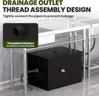 Grease Interceptor, 23.6" × 15.7" × 18" Grease Trap, 30 LBS Commercial Grease Trap for Kitchens, Coffee Shops, and Food Processing Plants That Produce Oily Wastewater