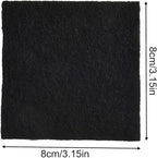 Activated Carbon for Compost Bins, Square 8x8x0.5 cm, Replaceable Compost Bin Insert for Control, Long Lasting Air Purifying Filter, Natural Carbon