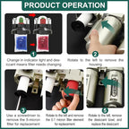 3 Stage Heavy Duty Industrial Grade 1/2" NPT Air Drying System with Coalescing Filter, Particulate Filter, Desiccant Dryer & Air Regulator, Manual Drain for Plasma Cutter and Paint Spray