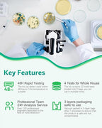 Mold Test Kit for Home - 12 Simple Detection Tests for HVAC, Surfaces & Indoor Air Quality, DIY Black Mold Detector Testing kit at Home, with Detailed Identification Guide & Free Lab Analysis