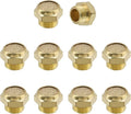 Wealrit 10 PCS Pneumatic Exhaust Mufflers, 1/8" Male Thread Hex Copper Air Muffler Silencer, 0.41" Length Industrial Muffler Filter Air Line Fitting for Compressed Air Systems, Valves, Cylinders