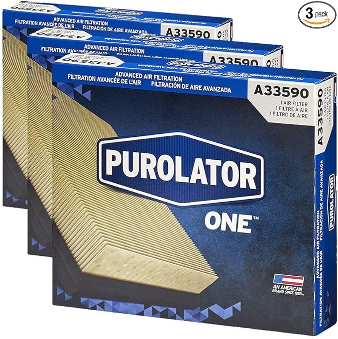 Purolator A33590 PurolatorONE Advanced Engine Air Filter (Pack of 3)