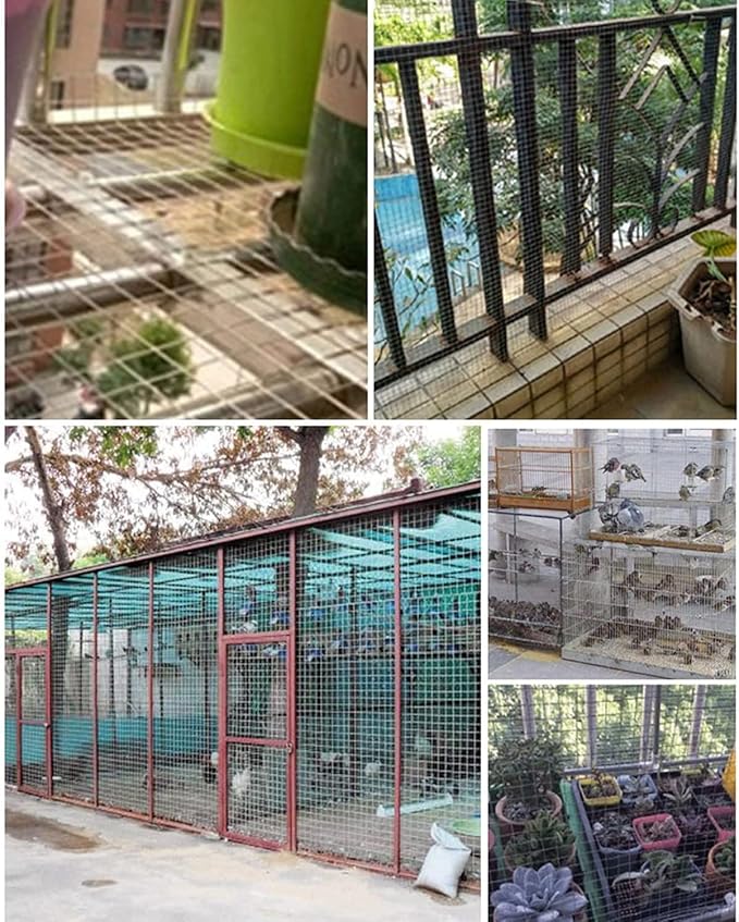 Stainless Steel Woven Wire Mesh, 304 Stainless Steel Mesh Sheet, Heat-Resistant Woven Wire Rodent Mesh Garden Insect Screen Airbrick Filter Net with 2 Mm Mesh Hole Never Rust