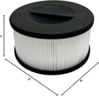Nispira AF-3222 Replacement Filter for Bulex AF-3222 Air Purifier 2-in-1 True HEPA Removes Smoke, VOCs, Odor 3 Packs