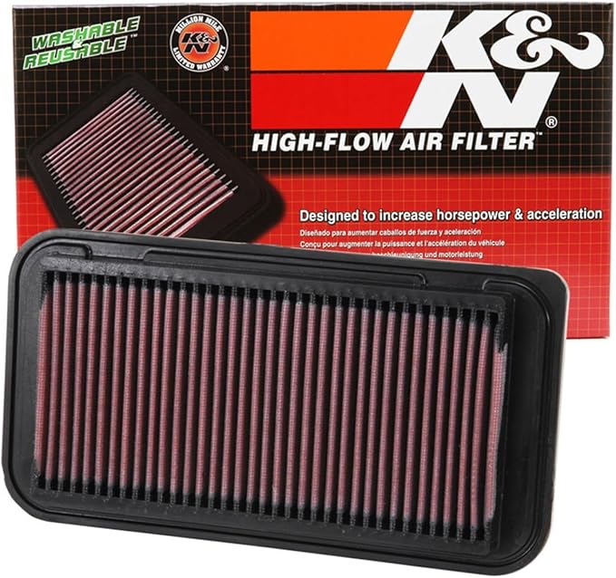 K&N High-Flow Original Lifetime Engine Air Filter: Increase Power: Premium, Washable: Compatible with 2000-2010 Lotus/Pontiac/Scion/Toyota: (See Product Description for Select Models) 33-2252