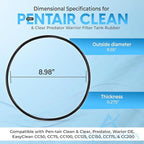 87300400Z Pool Filter O Ring Replacement Compatible with Pentair Clean and Clear, Warrior Aboveground, Predator, EasyClean - O-343 Replacement - Tank Body O Rings Rubber