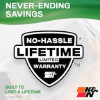 K&N 14X30X1 HVAC Furnace Air Filter, Lasts a Lifetime, Washable, Merv 13, the Last HVAC Filter You Will Ever Buy, Breathe Safely at Home or in the Office, HVC-13-11430