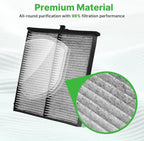 Engine+Cabin Air Filters Fit for 2013-2023 Mazda CX-5(2.0L/2.5L), 2014-2018 Mazda 3 (2.0L/2.5L), 2014-2020 Mazda 6 (2.5L) Engine Air Filter Replacement Air Filter Accessories# CF11811 CA11259