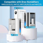 3-Pack Humidifier Demineralization Cartridge Compatible with Dreo Humidifiers HM512S/612S,HM713,HM713S/813S and HM717S Models,Prevents Hard Water Build-Up|Filters Mineral|Eliminate White Dust