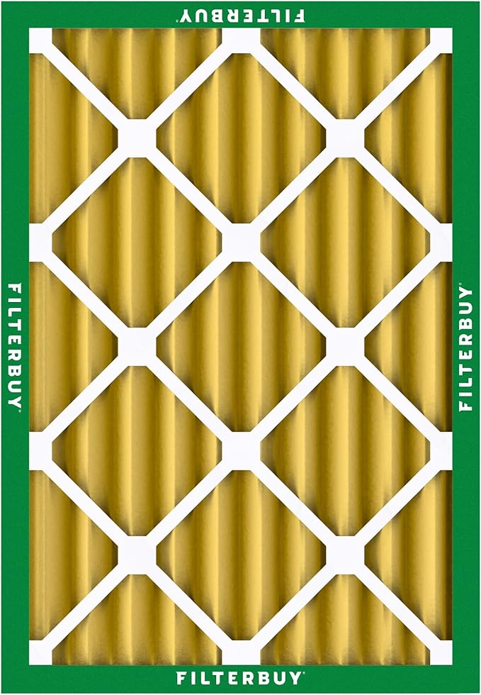 Filterbuy 20x23x4 Air Filter MERV 11 Superior Pet & Allergy Defense (5-Pack), Electrostatic Pleated HVAC AC Furnace Filters Replacement, Made in USA (Actual Size: 19.50 x 22.50 x 3.63)