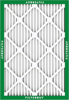Filterbuy 25x32x1 Air Filter MERV 8 Essential Dust & Allergy Defense (5-Pack), Electrostatic Pleated HVAC AC Furnace Filters Replacement, Made in USA (Actual Size: 24.50 x 31.50 x 0.75)