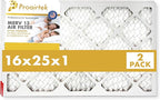 Proairtek AF16251M13SWH Model 16x25x1 Pack of 2 Air Filters, MERV 13; Ideal for Anyone Wanting Clean, Crisp Air in Their Home