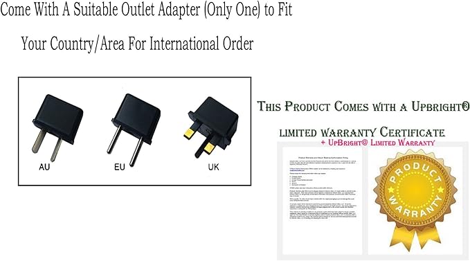 UpBright 24V AC/DC Adapter Compatible with LEVOIT LAP-V102S-WUS Vital 100S Smart True HEPA Air Purifier Home Room Bedroom Air Quality Light Sensors H13 1.5A 36W 24VDC Power Supply Cord Battery Charger