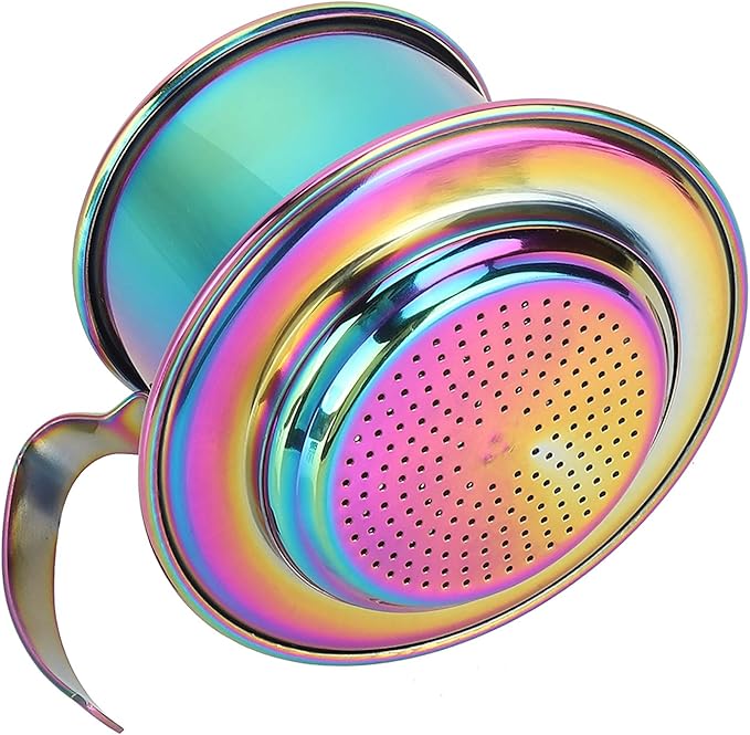 Portable Stainless Steel Coffee Drip Filter, High Density Filter for Sweet and Smooth Taste, Practical Pot for Coffee Lovers, Gift or Collection, Pot