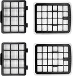 2 Set HEPA Filter Replacement Fit For Eureka NEN180 NEN186BL Bagless Canister Vacuum Cleaner,include 2 Dust Cup Filters Element and 2 HEPA Filters