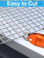 2Pack 5Mesh 10'' x 14'' Wire Mesh Screen, 304 Stainless Steel Anti-Rusted Mesh Screen, Sturdy Wire Diamaeter 0.7mm, Easy to Cut, Woven Sturdy Metal Mesh Sheets for Air Vent, DIY Project, Drainage