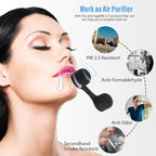 150 Pieces Nose Plug Filter Disposable Nose Dust Filters Bulk Sponge Nostril Filters for Spray Tanning Welding Dust Allergies DustConstruction Areas (Black)