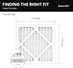 8x8x1 Air Filter MERV 13 (2-Pack), HVAC/Furnace AC Filter Replacement, Dust Defense–Comparable with MPR 1500-1900 & FPR 10 (Actual 7.75x7.75x0.75)