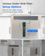 Waterdrop 15UA-UF 0.01 μm Ultra Filtration Under Sink Water Filter System, 2 Years, Reduces Lead, Chlorine, Bad Taste & Odor, Direct Connect to Kitchen Faucet, USA Tech