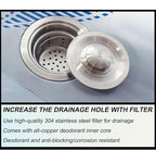Wall-Mounted Stainless Steel Urinal Trough with Drain Pipe and Sensor, 304 Steel Commercial Multi-User Urinal, 100CM/150CM, for Schools and Construction Sites (150CM)