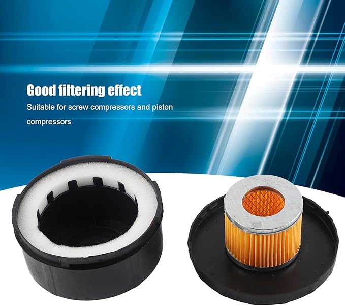 2pcs Air Compressor Filter 3/4 25mm Noise Reducer for Screw & Piston Compressors