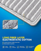 PHILTOP Cabin Air Filter w/Activated Carbon, Compatible with CF10547 Ford Edge 2007-2015, Lincoln MKX 2007-2016, Mazda CX-9 2007-2015, Carbon Filter Up Dust Pollen Odor, Pack of 2