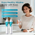 ICEPURE Alkaline 5231JA2006A Refrigerator Water Filter Replacement for LG LT600P, kenmore 9990, KENMORECLEAR 46-9990, FML-2, 5231JA2006B, WF300, R-9990, WFC2001, LSC27931ST, Enhances PH, 3Pack
