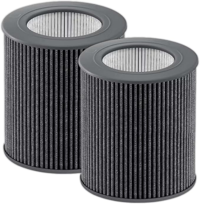 2 Pack Air Mini PECO-HEPA Replacement Filters Compatible with Molekule Tri-Power Air Mini and Air Mini+ Air Purifiers, 3-in-1 H13 True HEPA Activated Carbon Filter