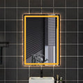 500 X800 mm Illuminated Backlit LED Bathroom Mirror, Wall Mounted Multifunction Bathroom Vanity Mirror with Lights and Demister Pad, Energy-Saving Illuminated Smart Mirror