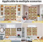 2 Panel Kitchen Cafe Curtains, Desert Camels Sunlight Filtering Nature Air Through, Home Decor Window Covering Tier Curtains for Living Room 80W x 84L inch Tropical Palm Trees Sand Cords Brown