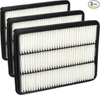BOSCH 5313WS Workshop Engine Air Filter - Compatible with Select Lexus GX470, LX470; Toyota 4Runner, Land Cruiser, Sequoia, Tundra (Pack of 3)