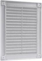 Vent Systems 4.5" x 6" Inch (Opening Dimensions) - Pack of 2 - Plastic White Soffit Vent Cover - Flat Rectangular Air Vent Grille - Air Vent Deflector - HVAC 6" x 8" Inch (Overall Dimensions)