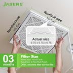 10x10x1 Furnace Air Filters 6 Pack, MERV 8 MPR 600 & FPR 5 Filtering, HVAC Air Filter Replacement (exact dimensions: 9 3/4"x9 3/4"x3/4")