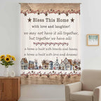 Farmhouse Sheer Curtains 108 Inch Length Country Star Barn Berry Brown Wood Plank Chiffon Curtain for Bedroom Living Room Light Filtering Rod Pocket Window Treatments Voile Curtains Drapes for Dining