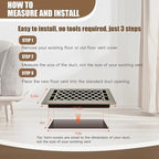 Floor Register AC Vents Brushed Nickel Color 4x10 Inch Air Vents Floor Vents Register Decorative Registers Grilles Air Vents for Floor Baseboard Register Vent